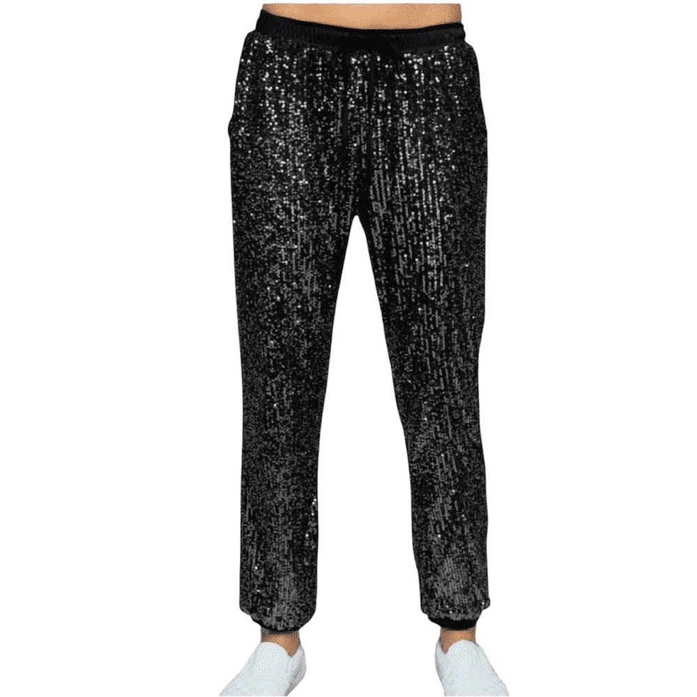 SCOOP Bling Sequin Joggers SIZE XL 16/18 STRETCHY.. NWT - Picture 3 of 8